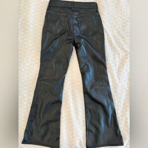 Kids GAP Black Wide Leg Pleather Pants for Girls (has adjustable waist bands)